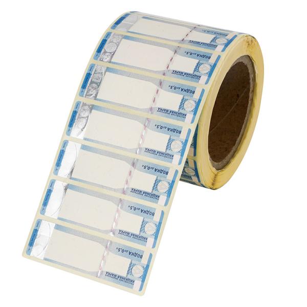 Security Anti Counterfeit Banknote Protection Stickers Custom Printed Paper/PET