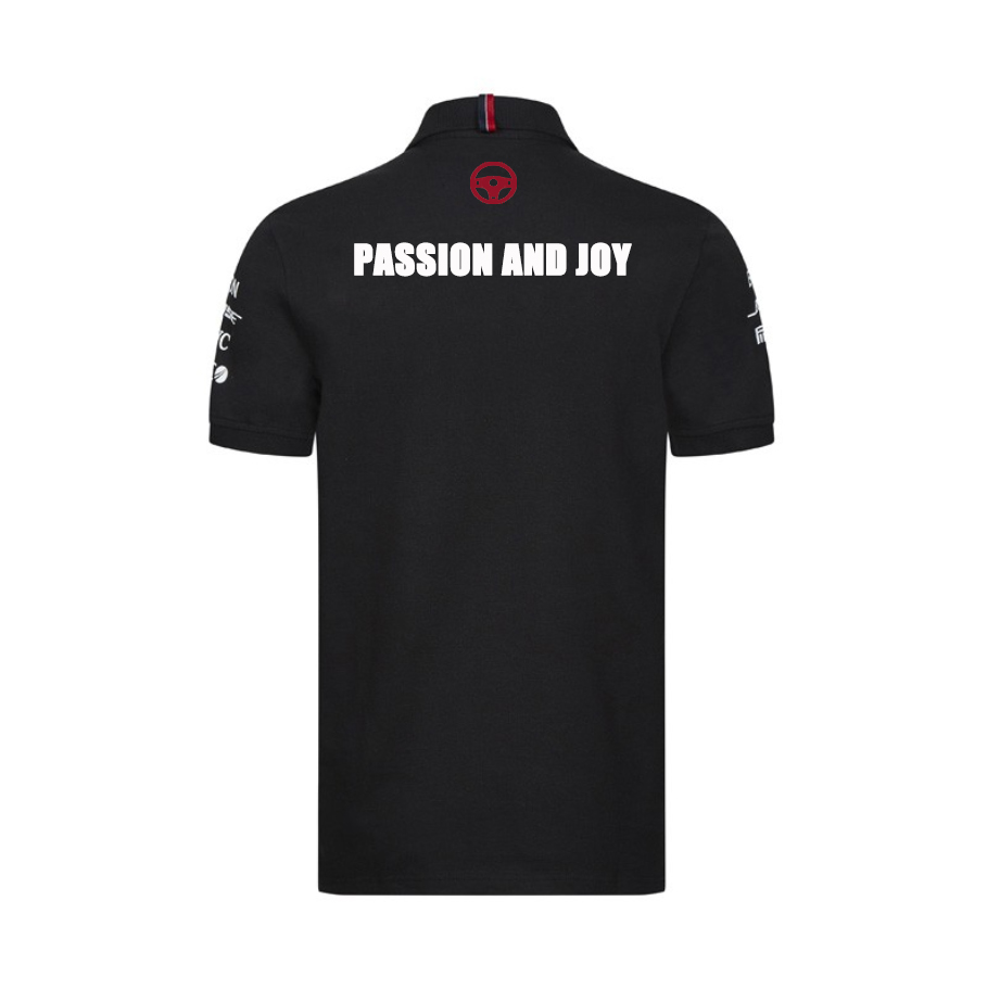 Summer Lightweight Plus Size Short Sleeve Racing Men's Polo Shirts in Custom Printing