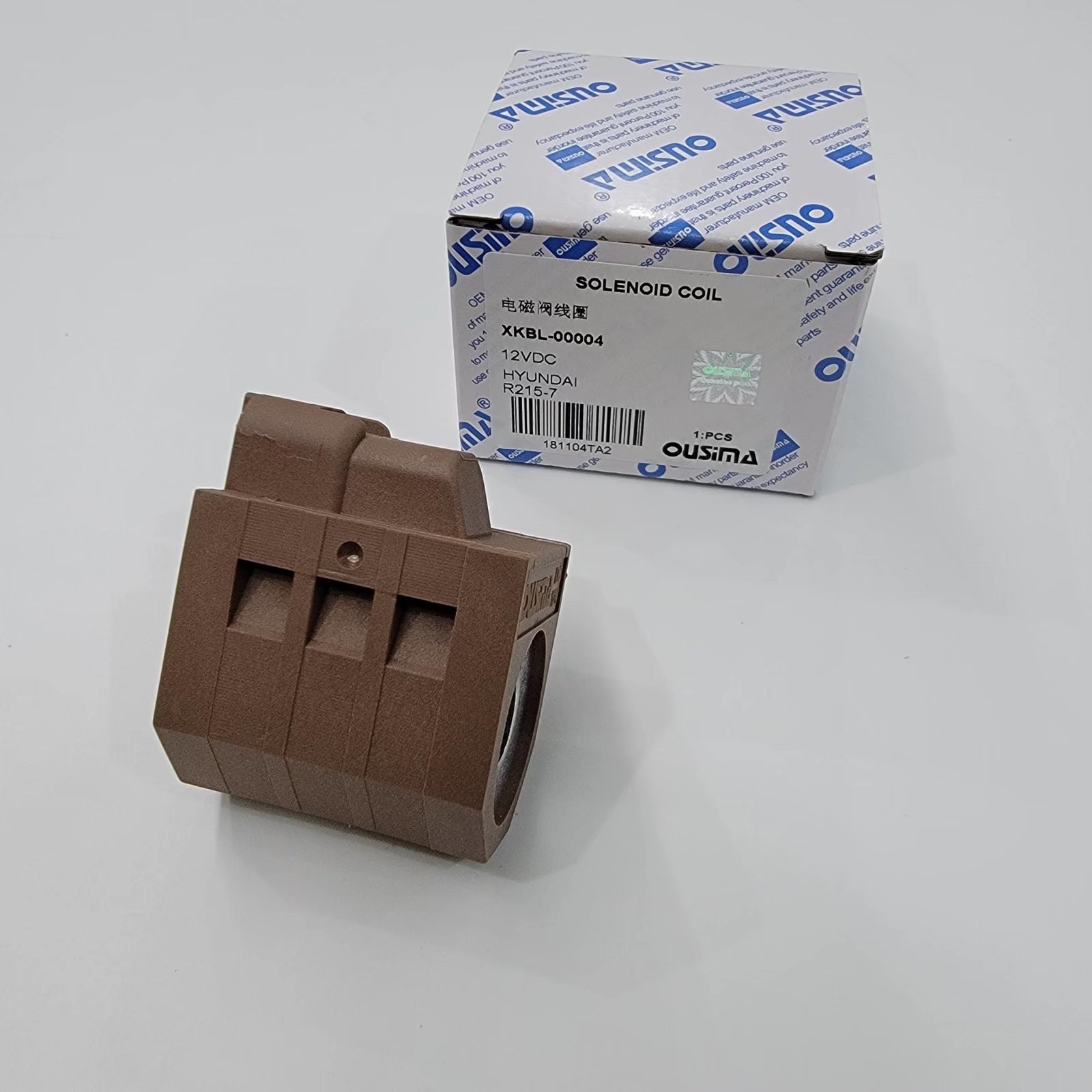 XKBL-00004 Solenoid Valve Coil Hyundai Excavator R110-7A R140LC-7A