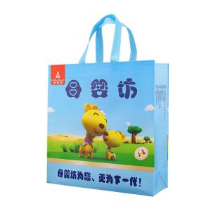 China Reusable Shopping Bag 122gsm Biodegradable Polypropylene Non Woven Bags Shrink Resistant wholesale