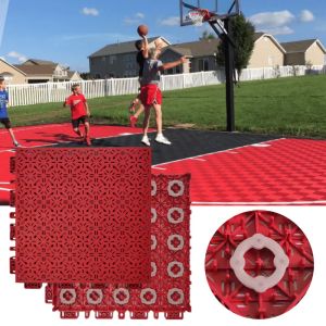 China FIBA Water Repellent Polypropylene Interlocking Tiles Badminton Basketball Court Flooring Tiles on sale