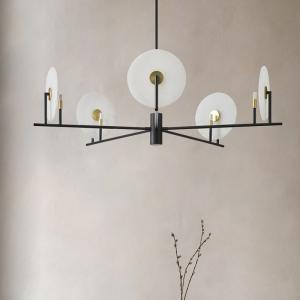 China Luxury Marble Chandelier Living Room Black Minimalist Dining Room Erto Chandelier(WH-MI-378) wholesale