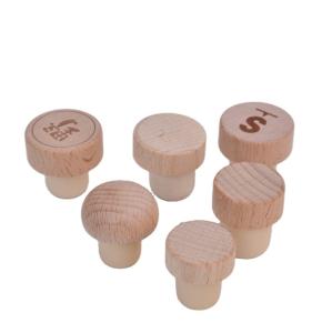 China Wood Synthetic Wine Cork T Plug Cork Lid For Sealing Glass Bottles wholesale