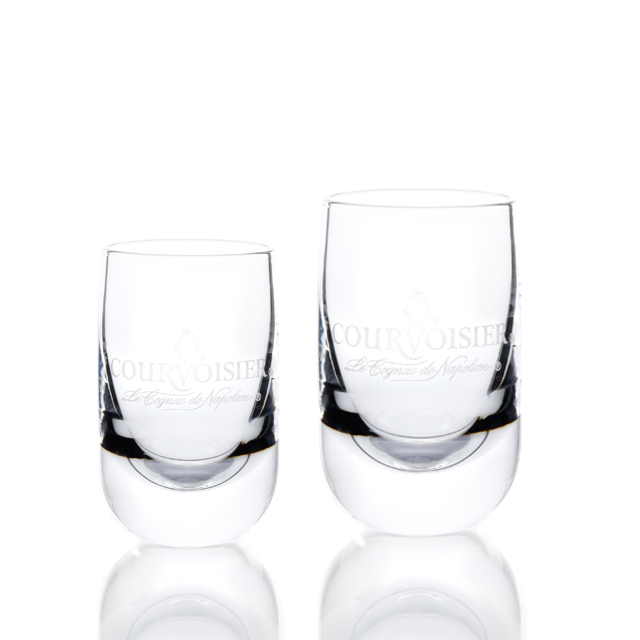 Custom logo round lead free crystal transparent 50ML Shot Glass