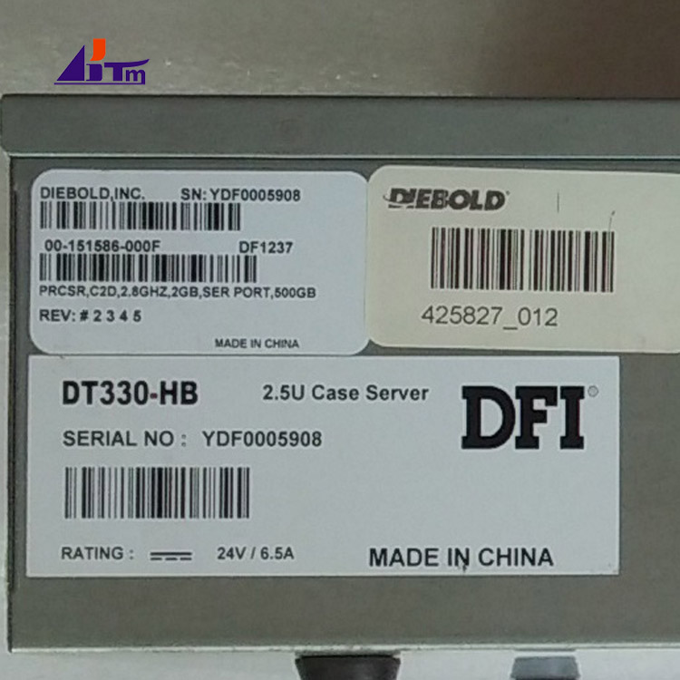 00-151586-000F 00151586000F Diebold Opteva PC Core TPM.PRCSR.C2D 2.8GHz.SER PORT 500GB