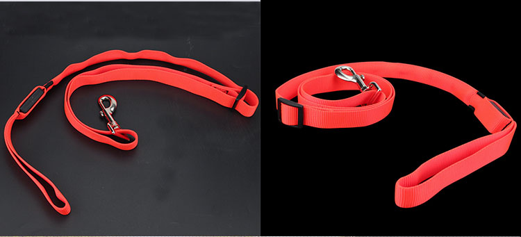 LED Lighted Nylon Fabric Safety Pet Dog Leash With Bright Shining Light