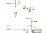 Helix Gold Body Piercing Jewelry Earring Barbell shape 5mm 8mm 10mm Dimension