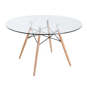 China Customized Flat Polished Edge 8mm Clear Tempered Glass Table Top for Hotel Furniture wholesale