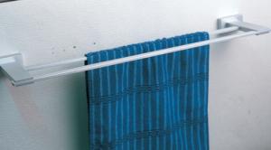 China Bathroom accessories towel hanger double towel rack,towel rail wholesale