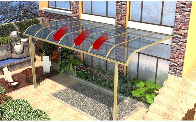 Awning awning Aluminum luxury garden awning awning for sale