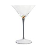 Factory wholesale lead free high quality crystal transparent glass martini