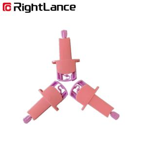 China 0.028kg Pink Blue Safety Blood Lancet Painless Lancing Device Skin Independently FDA wholesale