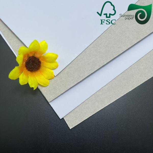300g Recycled Duplex Board With Grey Back For Notebook Covers Coated Duplex
