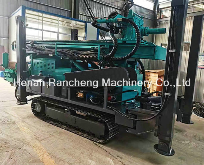 450m Drilling Depth Hydraulic Water Well Drill Machine 103KW Engine Power