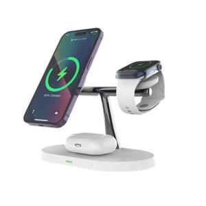 China Phone/Earphone/Watch 15w Magnetic Wireless Charging Pad ABS material wholesale