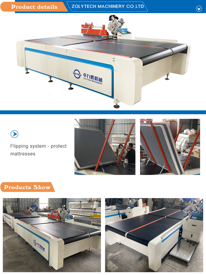 ZLT-TE4A edging sewing machine 15-20pcs/h mattress tape edge machine flipping ZOLYTECH mattress machinery