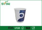 Biodegradable Craft Double Wall Paper Cups , Printed Takeaway Coffee Cups