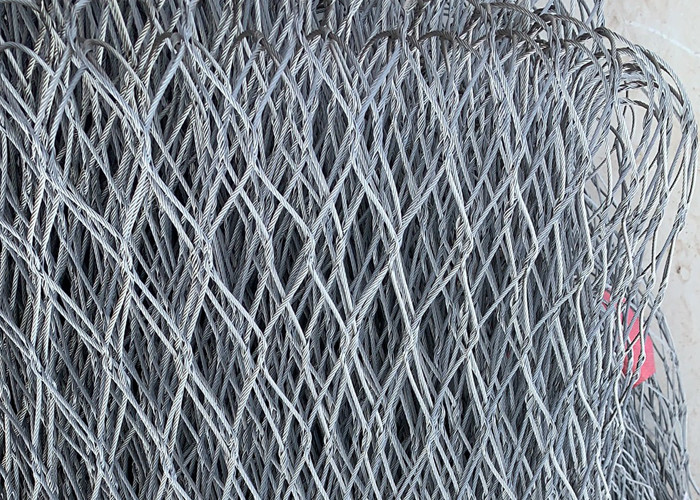 Strong And Durable SS316 Satinless Steel X Tend Cable Mesh With Mesh Eye Size Options