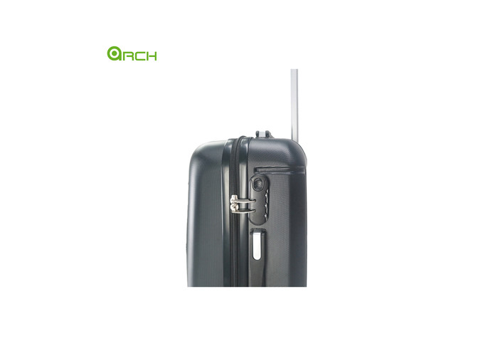 ABS Hard Sided Luggage with Front Pocket and Spinner Wheels