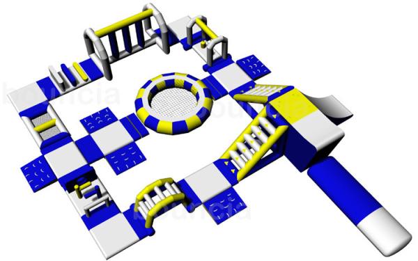 France Inflatable Commercial Water Park / Lake Inflatable Water Games Park