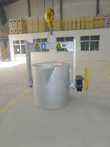 China 600KG Foundry Pouring Molten Aluminum Transfer Ladles Forklift Base Crane Hanger wholesale