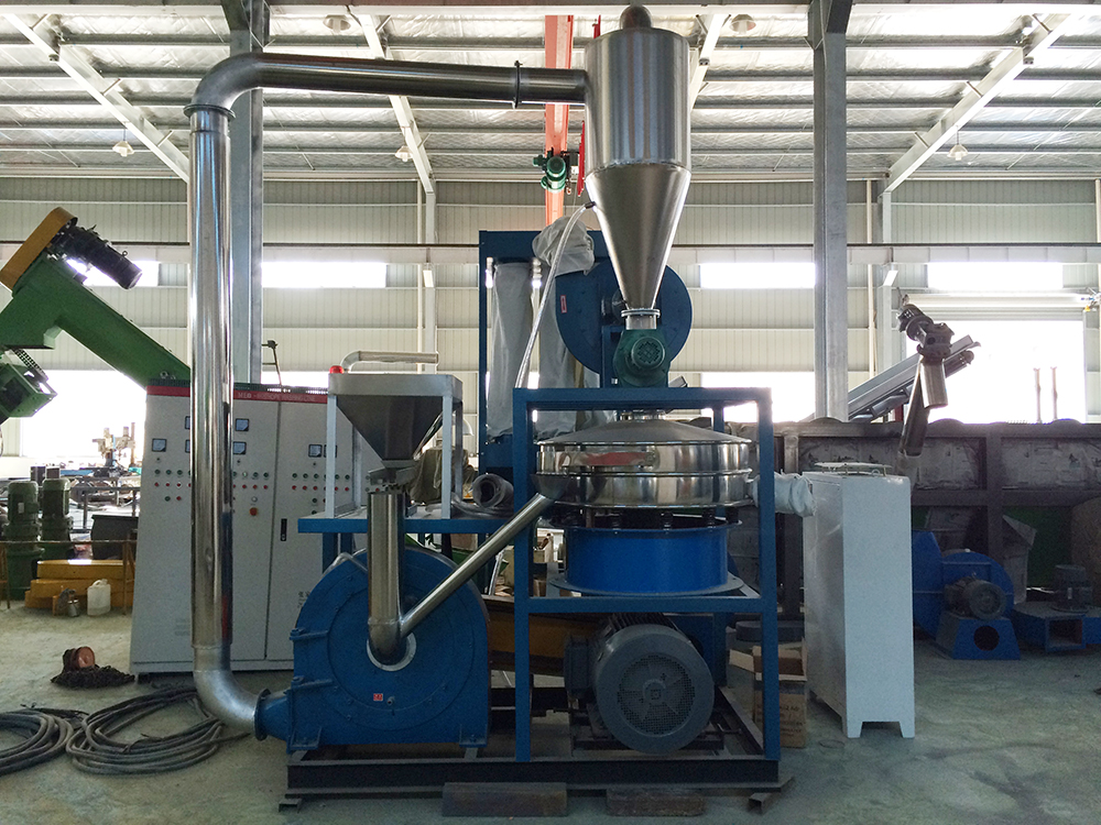 100-1000kg/H PVC Pulverizer Machine PP PE Plastic Powder Milling Machine