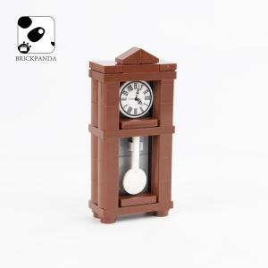 China MOC bricks home decoration pendulum vintage clock accessories mini building blocks toys for children wholesale