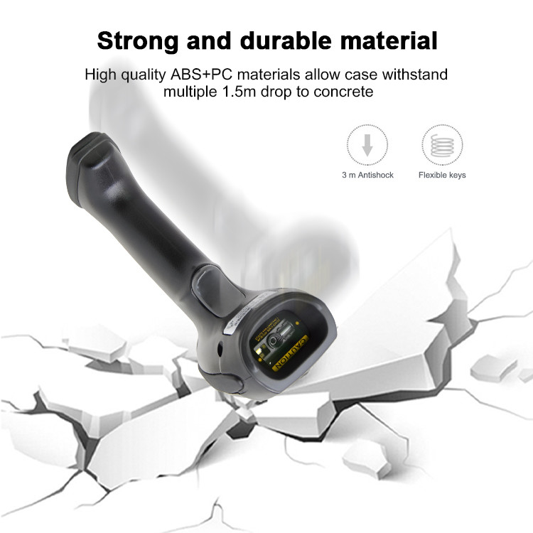 5mil 2D Bluetooth Wireless Barcode Scanner With 2200mAh Battery