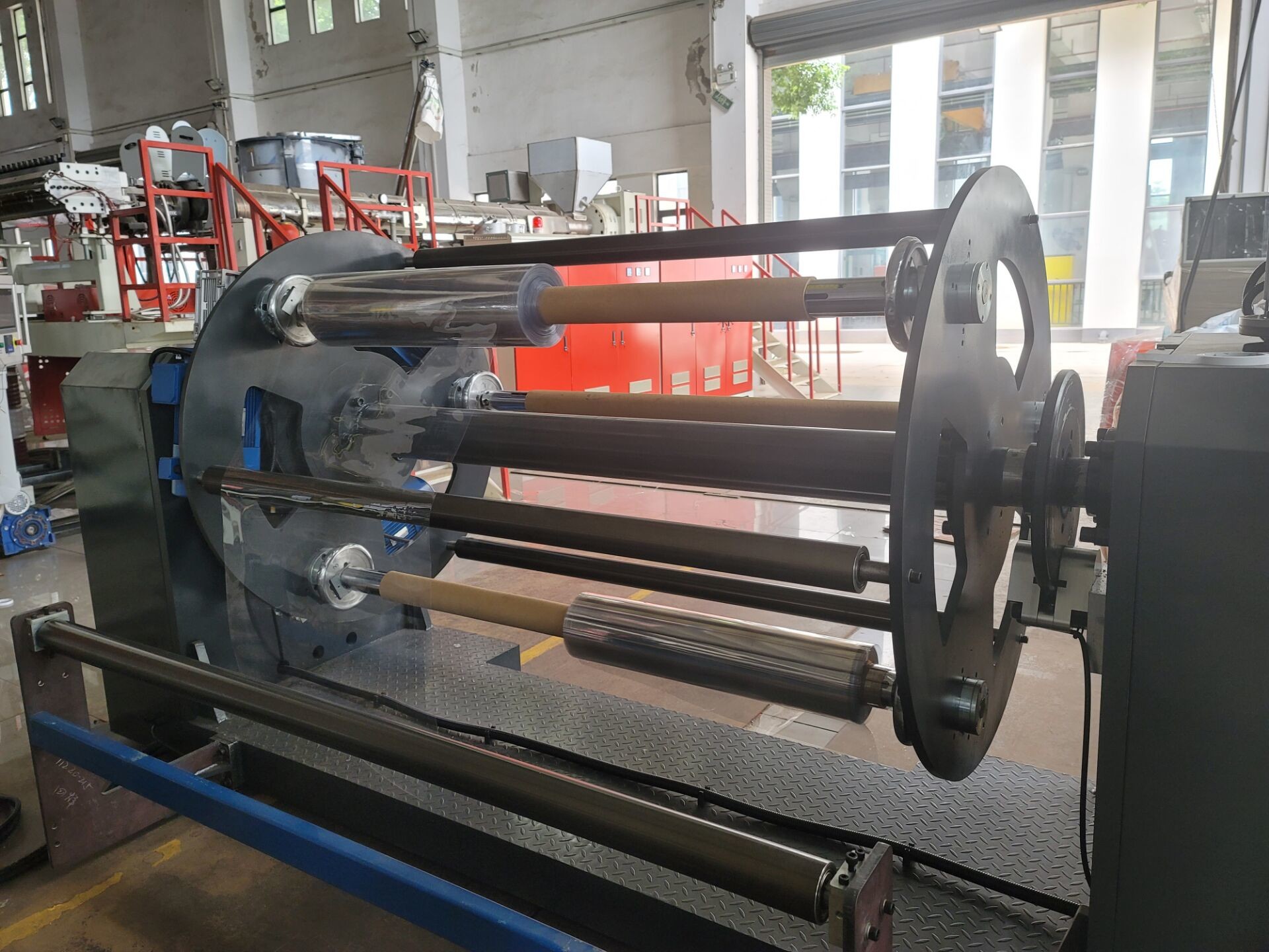 PLC Control PET Sheet Extrusion Machine 10-100rpm Screw Speed