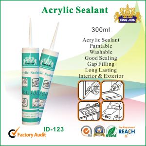 China Paintable Acrylic GE Silicone Sealant / Glue , Mildew Resistant Sealing Gap wholesale