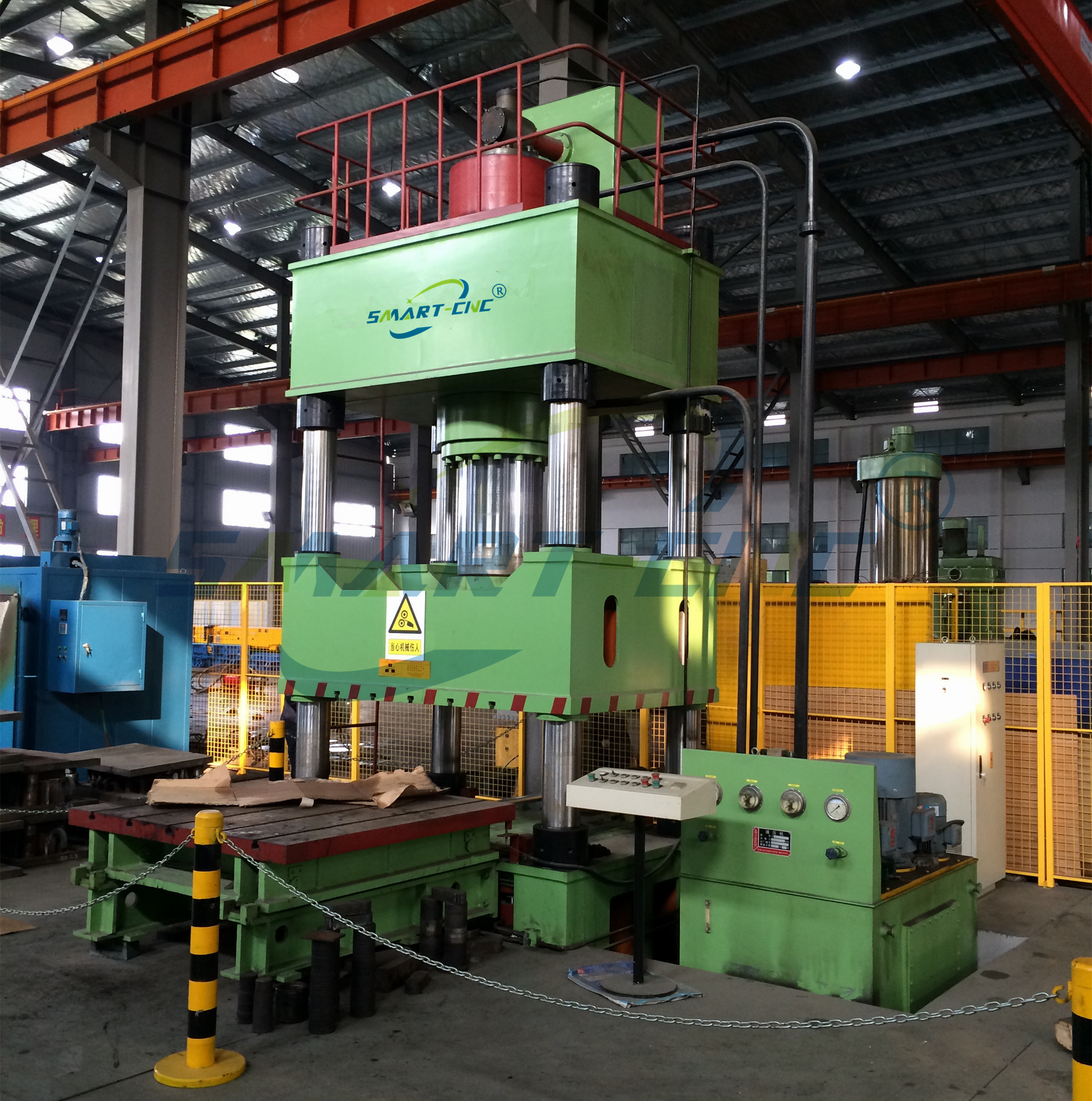 Four Column Hydraulic Press Machine , Hydraulic Deep Drawing Press Machine