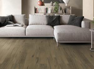 China Coffee Grey Porcelain Wood Effect Tiles Good Abrasion Resistance Easy Clean wholesale