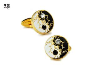 China Promotional Items Jewellery Custom Mens Cufflinks With Diamonds wholesale