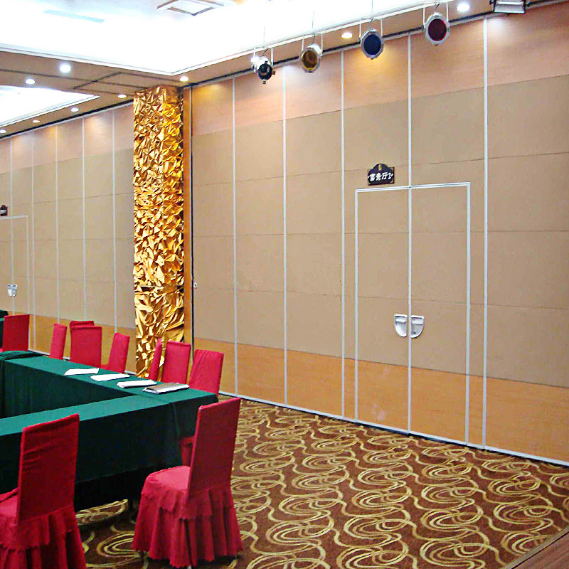 Commercial Operable Sound Proofing Wooden Partition Wall With Aluminum Frame