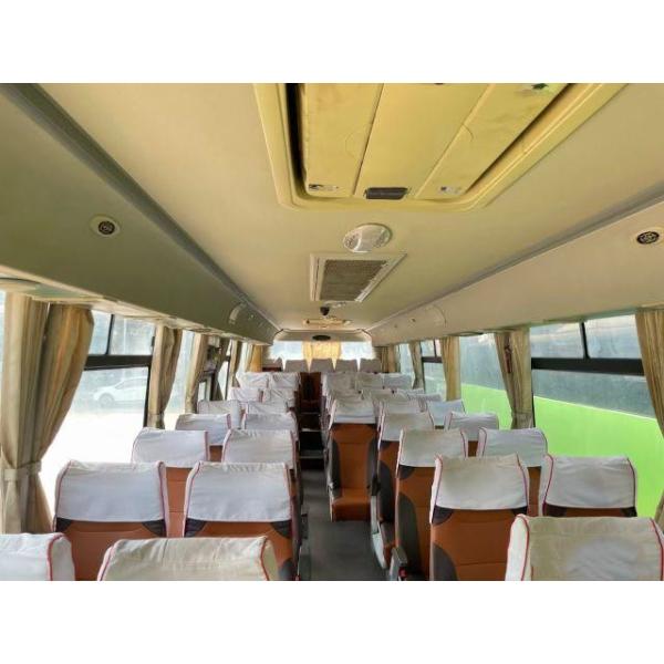 Used Kinglong Bus XMQ6110 Rear Engine Used Coach Bus Double Doors 50 Seats Euro IV Airbag Chassis