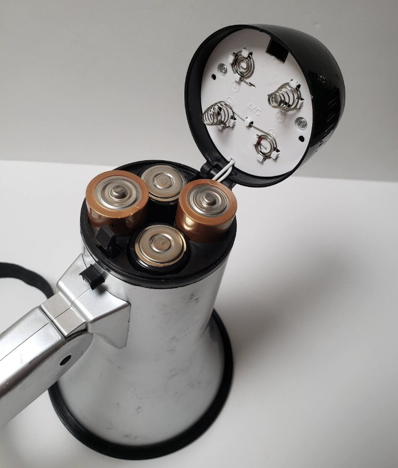 7in Lithium Battery Operated Bullhorn Plastic Mega Phone Record Voice TF Card