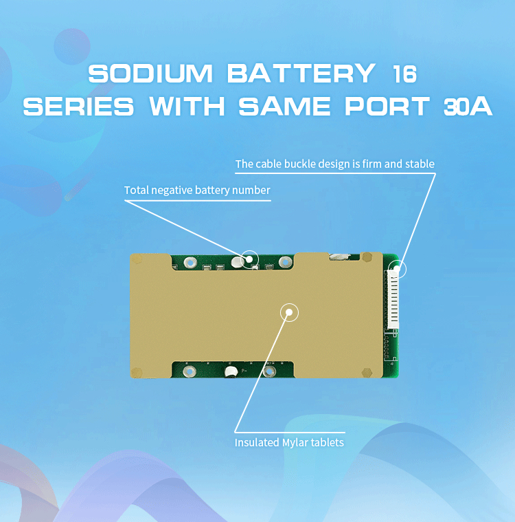 Custom 10S 13S 14S 16S 17S 54v 60a 70a Lithium Ion Battery BMS With Balance Function