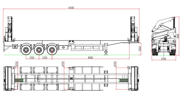37 Ton Container Side Lifter Side Loader