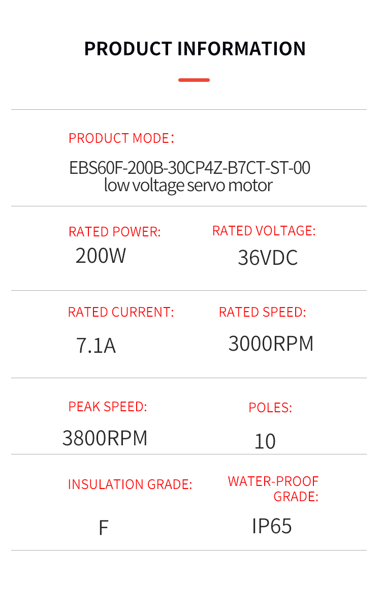 DC 24V 200W Speed Gate Motors 3000rpm With 2500 Lines Incremental Encoder