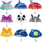UV Resistant Cartoon Kids Rain Umbrellas , Manual Childrens Animal Umbrellas