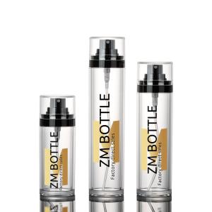 China Customized Matte PET Cosmetic Transparent Spray Bottle 50ml 80ml 100ml wholesale