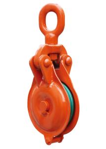 China 1 Ton Steel Forged Marine Wire Rope Pulley Block , Steel Yarding Block wholesale