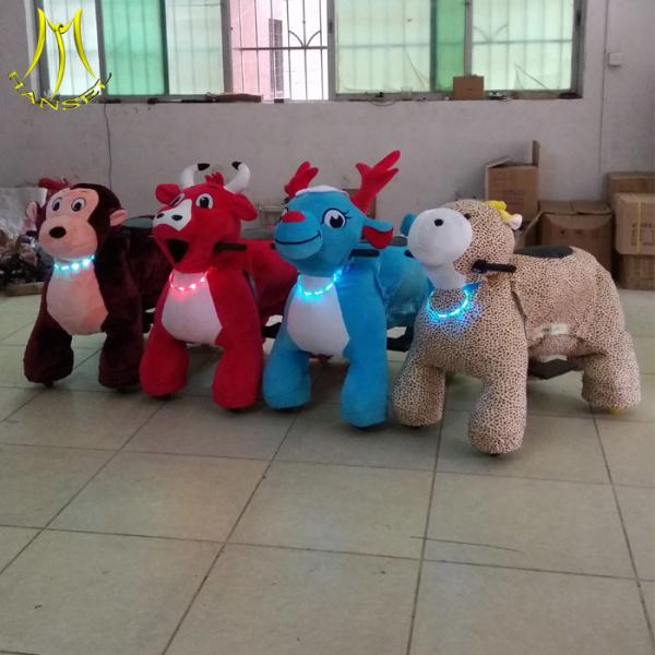 Hansel safari plush animals walking stuffed animal electric ride for outdoor