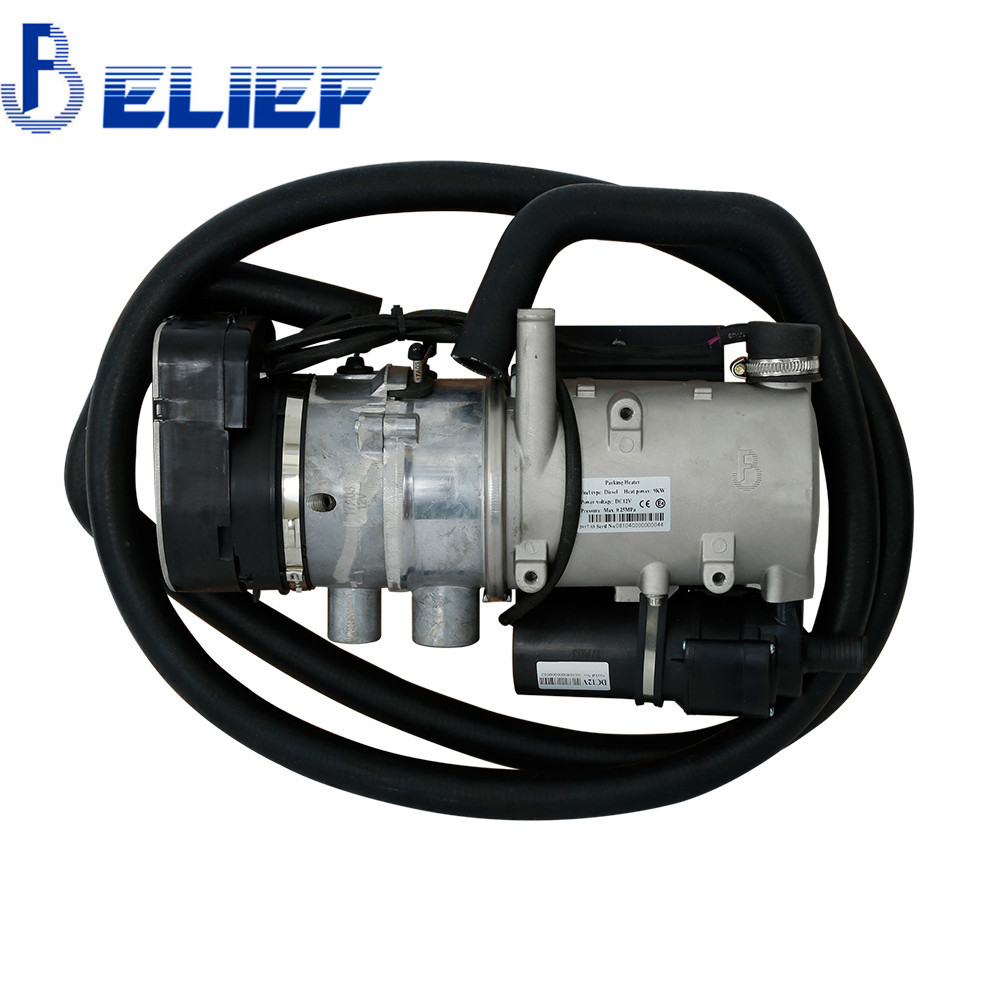 9KW Liquid Heater Diesel Fuel Car Parking Heater With Engine Coolant Circulation System