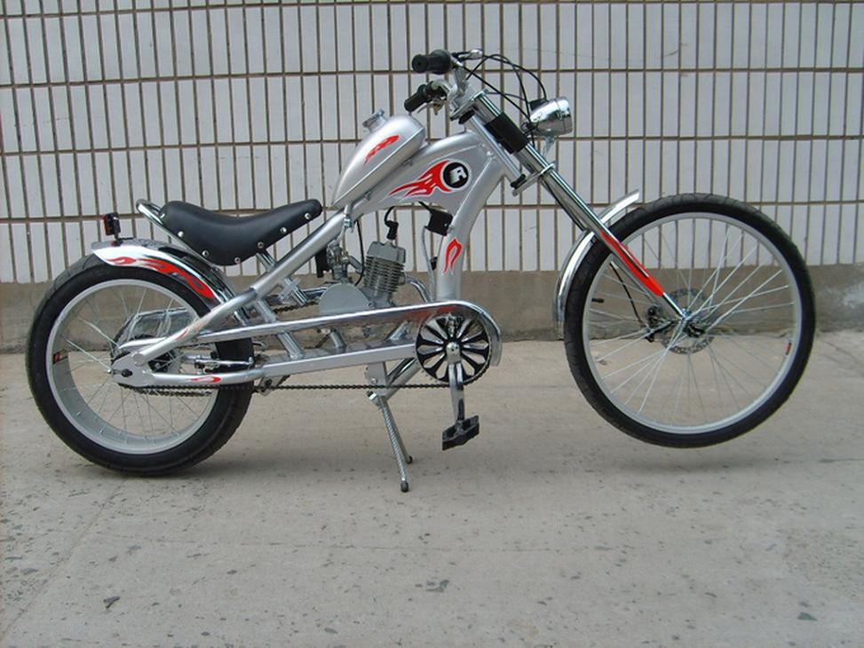 80cc Two Stroke Gas Kit Motorcycle Chopper Bicycle Max. Speed 40km/h for Adult Riders
