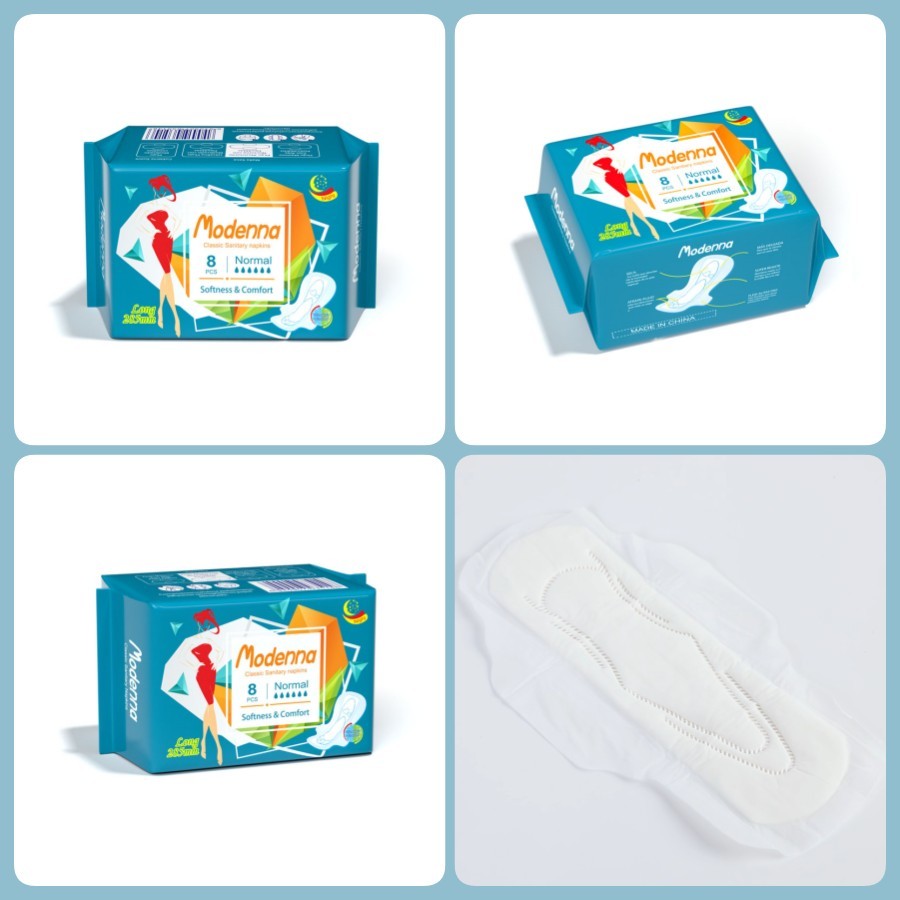 Women Biodegradable Anion Chip Sanitary Napkins Pads Antibacterial Cotton