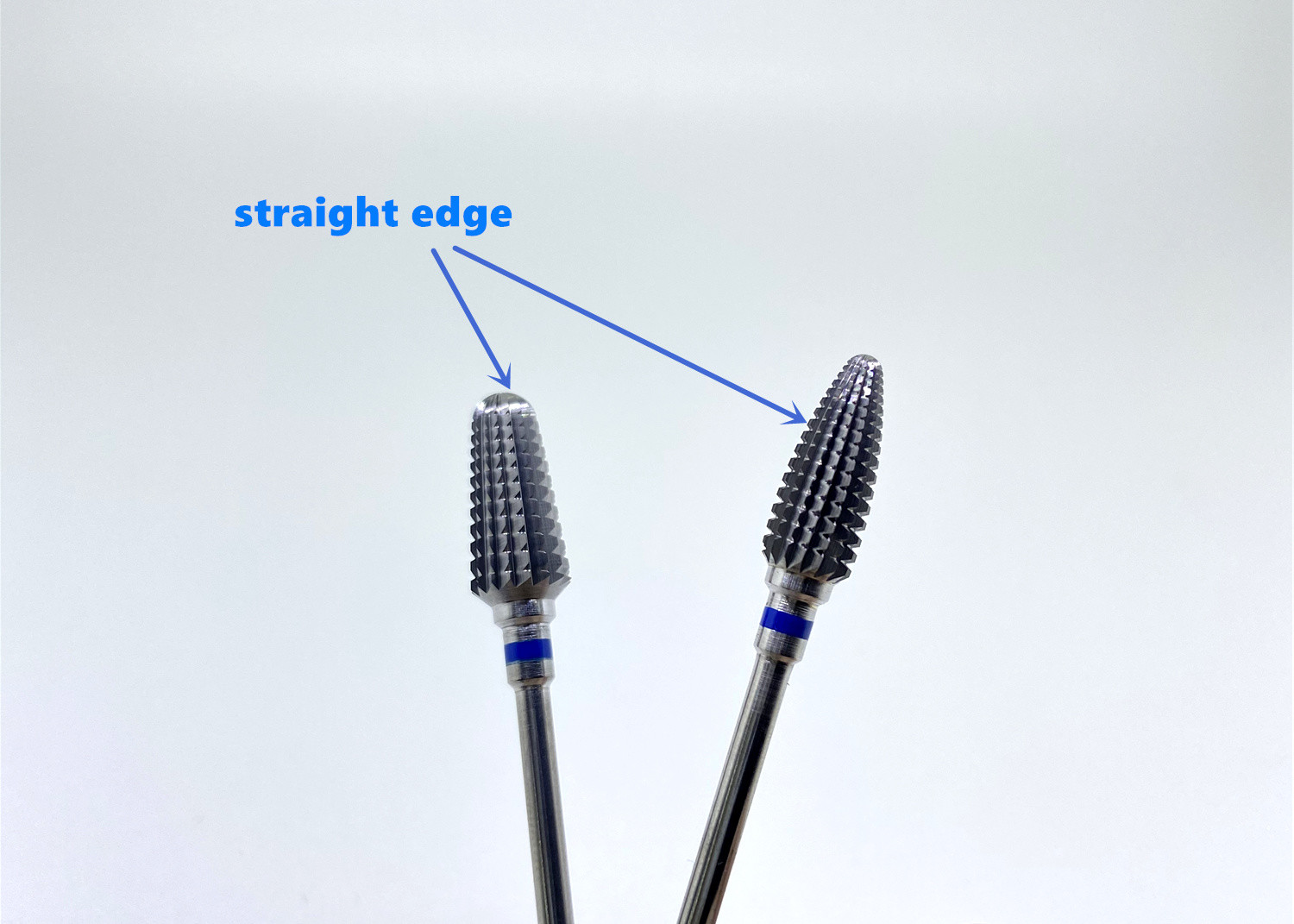 Straight Edge Dental Diamond Burs Sharp Tungsten Carbide Grinder For Crown