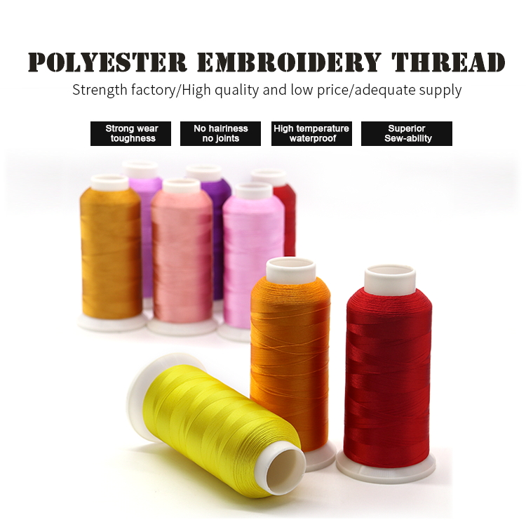 8 Years Experience in Polyester Embroidery Thread Color Chart for Machine Custom Logo