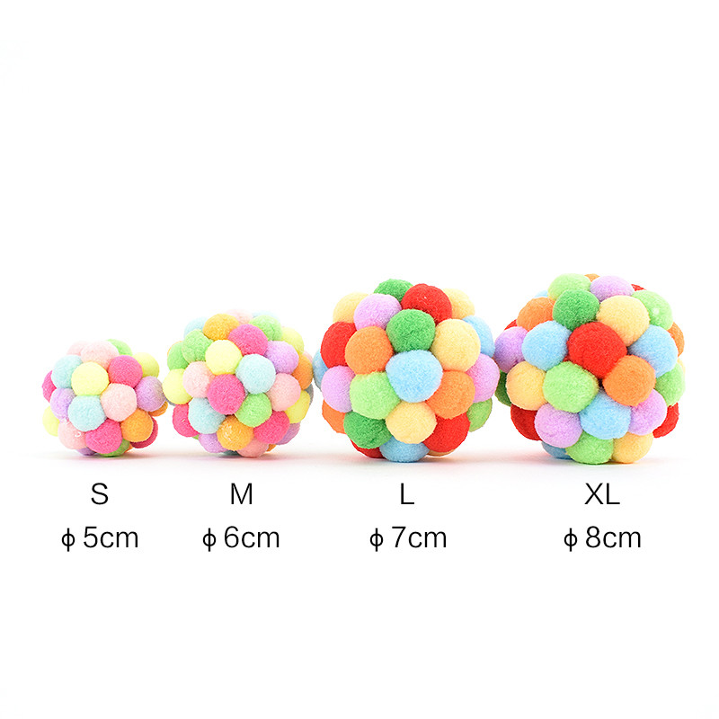Colorful Pet Play Toys Portable PP Cotton Material Any Logo Available