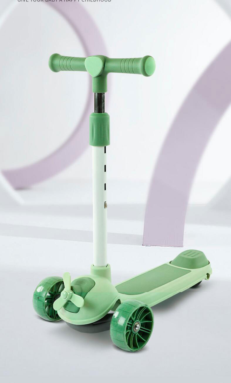 Unisex Foldable Scooter for Kids Ages 3-12 Adjustable Height 3 Kick Max Load 200 LBS
